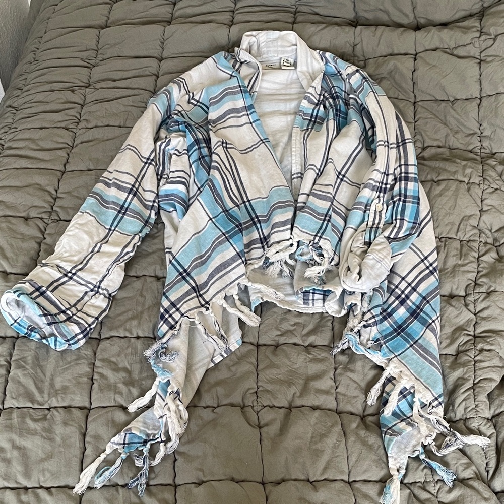 Dylan Light Gray Textured Top